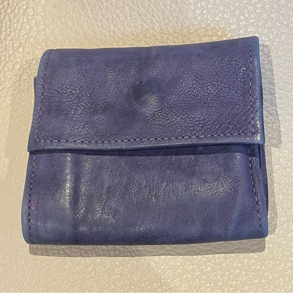 A.S.98 Women's Purple Leather wallet small - Picture 2 of 3